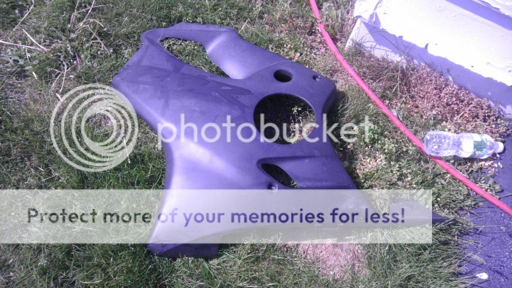 Baking soda blasting on plastics? Sport Bikes